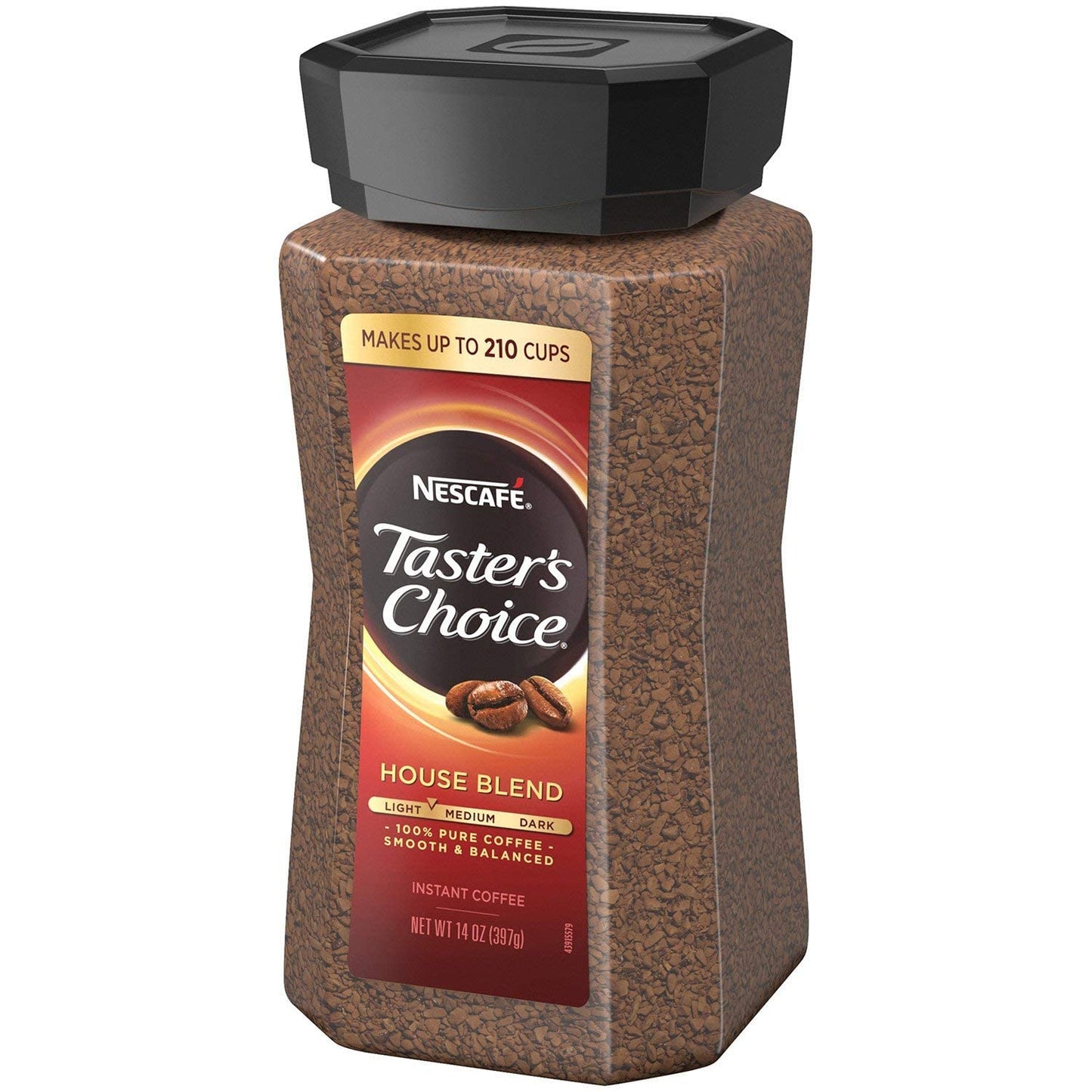 Nescafe Taster's Choice Signature House Blend Instant Coffee Classic Taste | 14 Ounce Value Size | Premium Freshness In Your Morning Cup