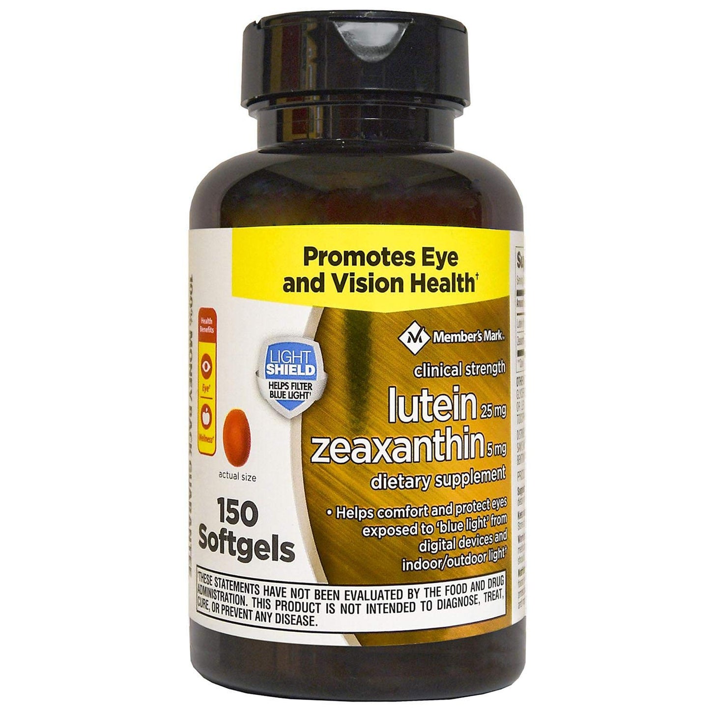 Member's Mark Lutein 25mg Zeaxanthin 5mg (150 ct.)