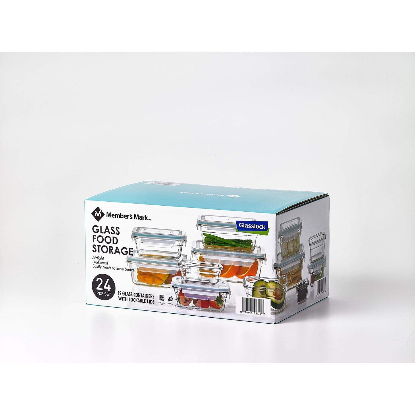 Member's Mark 24_Piece Glass Food Storage Set by Glasslock