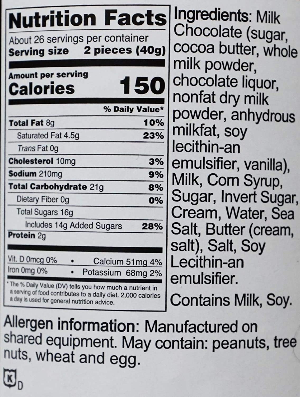 Sanders Milk Chocolate Sea Salt Caramels - 36oz Container - (SUPER VALUE 2 Pack)