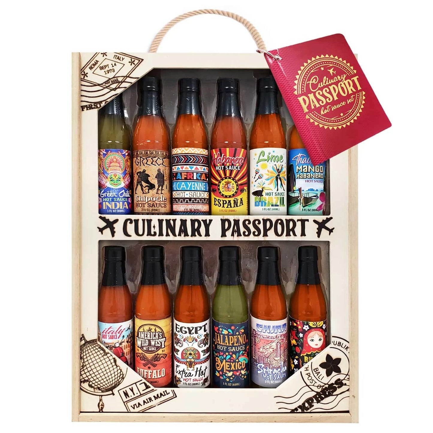 Culinary Passport Collection Hot Sauce, 12 Count (36 Ounce Total)