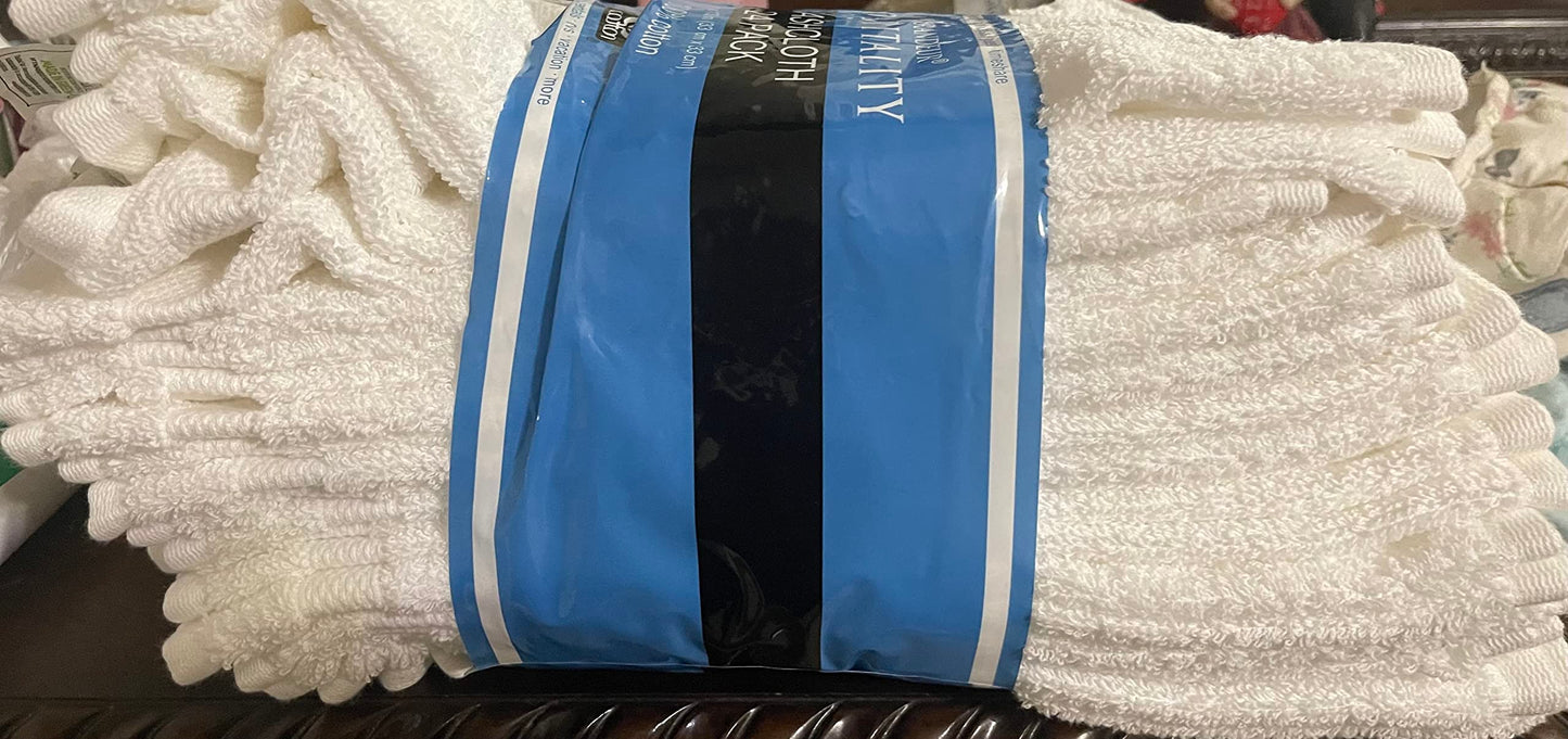 Grandeur Hospitality 100% Cotton Wash Cloths 24 Pack (Gold) (Gold)