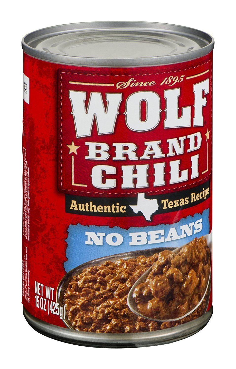 Wolf Brand Chili No Beans, 15 OZ (Pack of 12)