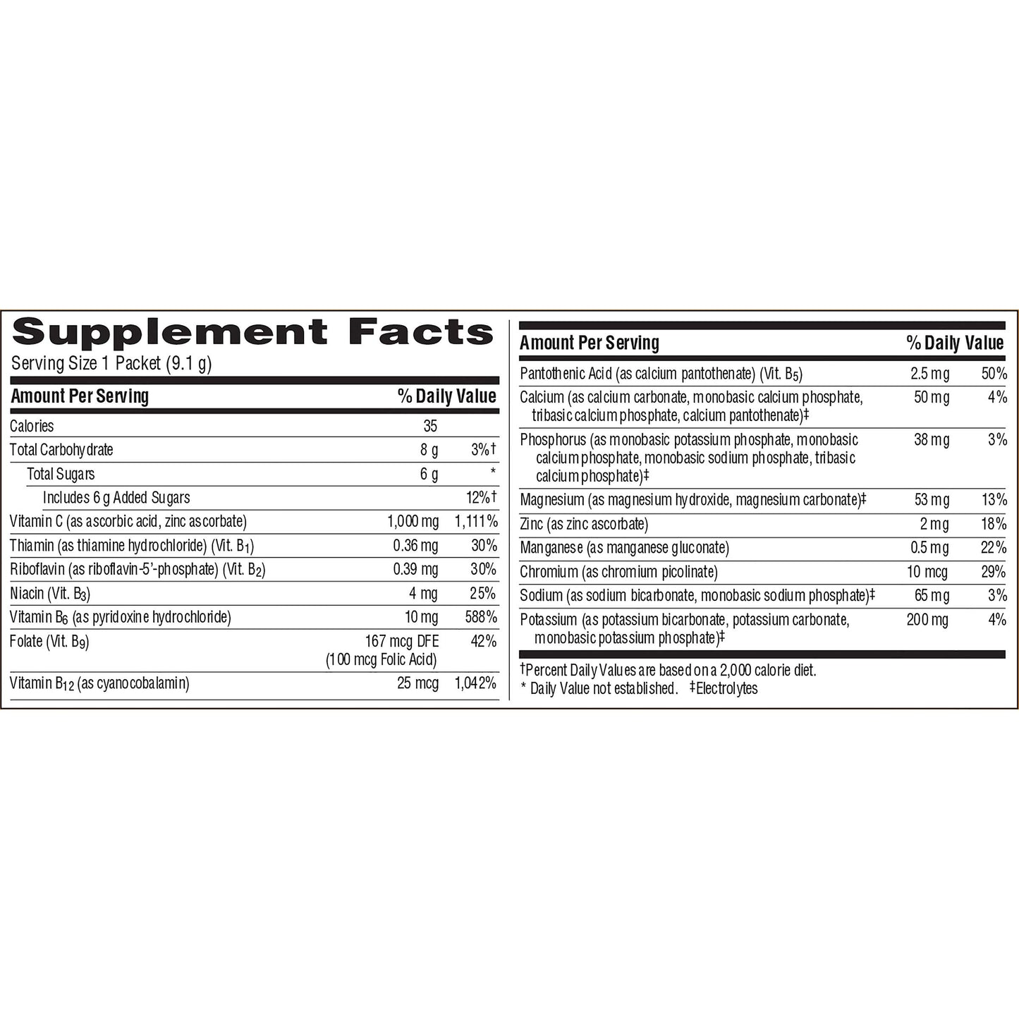 Emergen-C 1000mg Vitamin C Powder for Daily Immune Support Caffeine Free Vitamin C Supplements with Zinc and Manganese, B Vitamins and Electrolytes, Super Orange Flavor - 60 Count/2 Month Supply