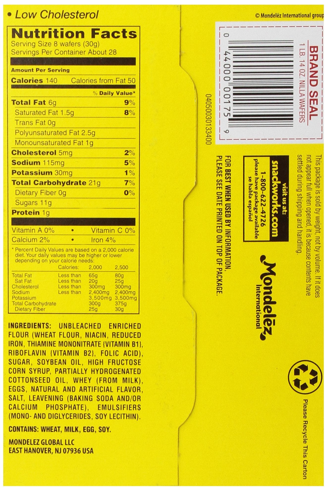 Nilla Wafer Supercarton, 30 oz