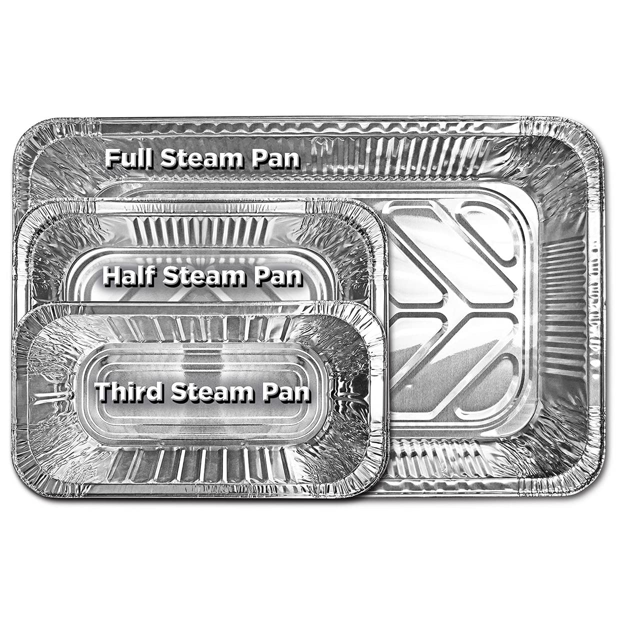 Member's Mark Aluminum Steam Table Pans, 1/3 Size (30 ct.)