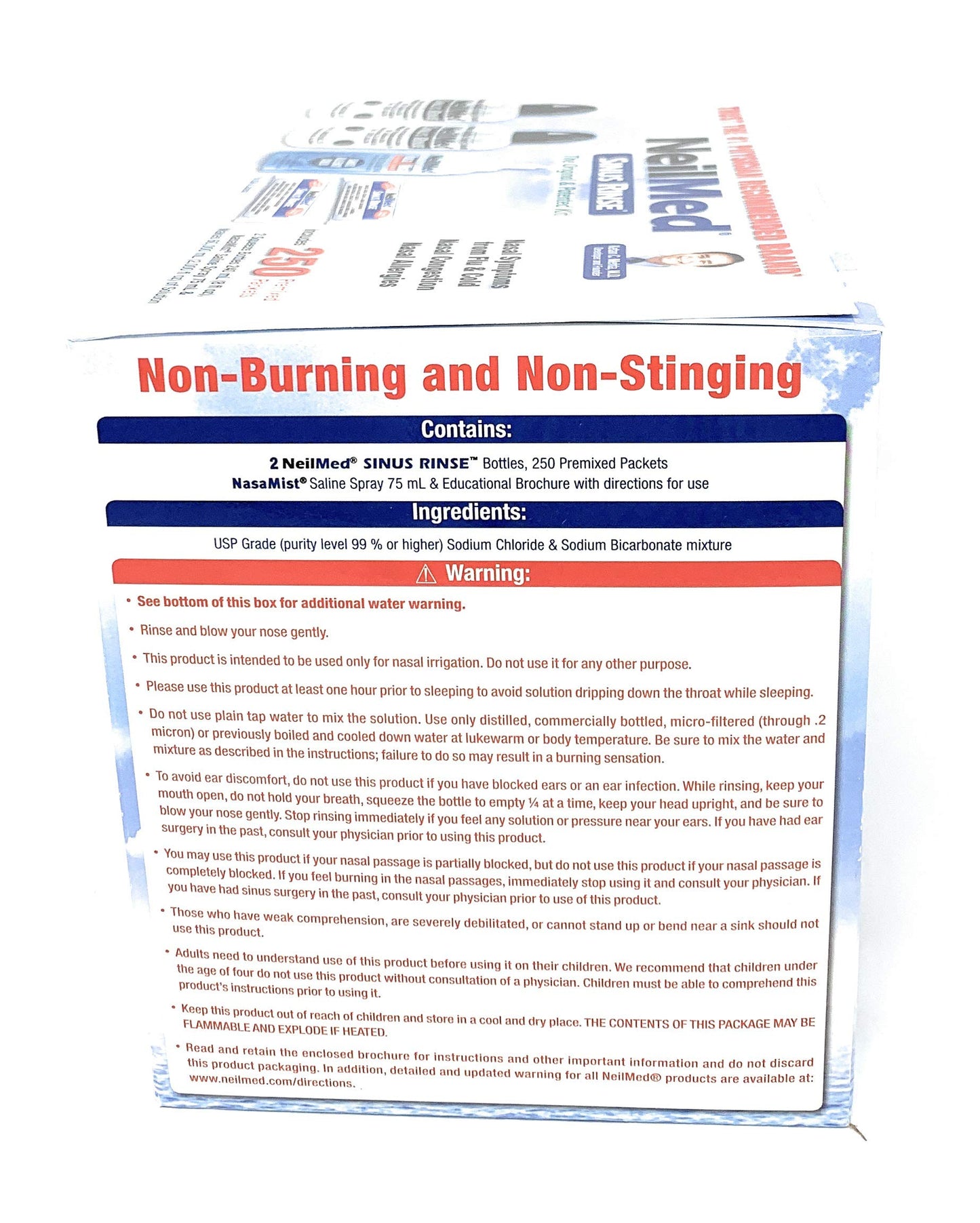 NeilMed Sinus Rinse All Natural Relief Premixed 250 Packets