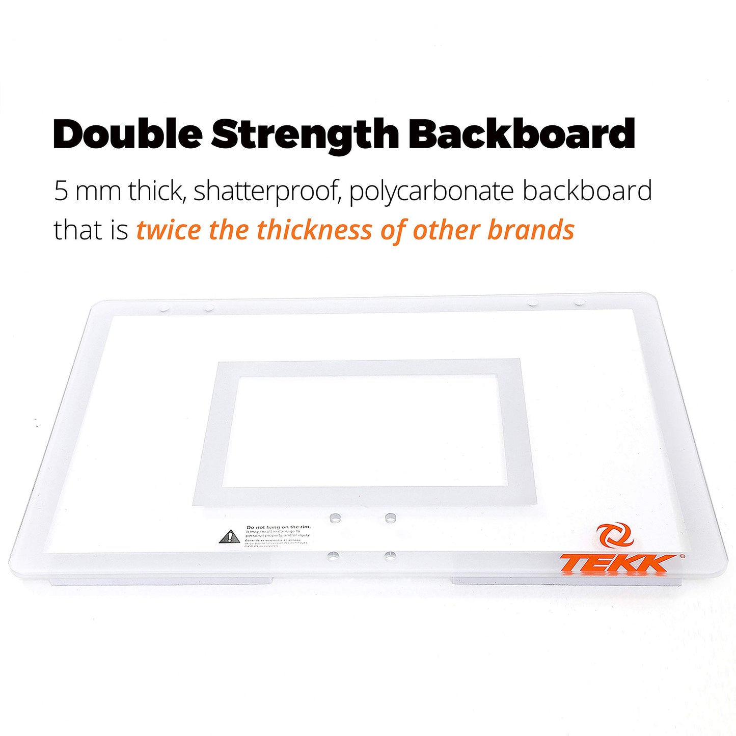 Tekk TA-22 Mini Basketball Hoop, 12 x 18-Inch