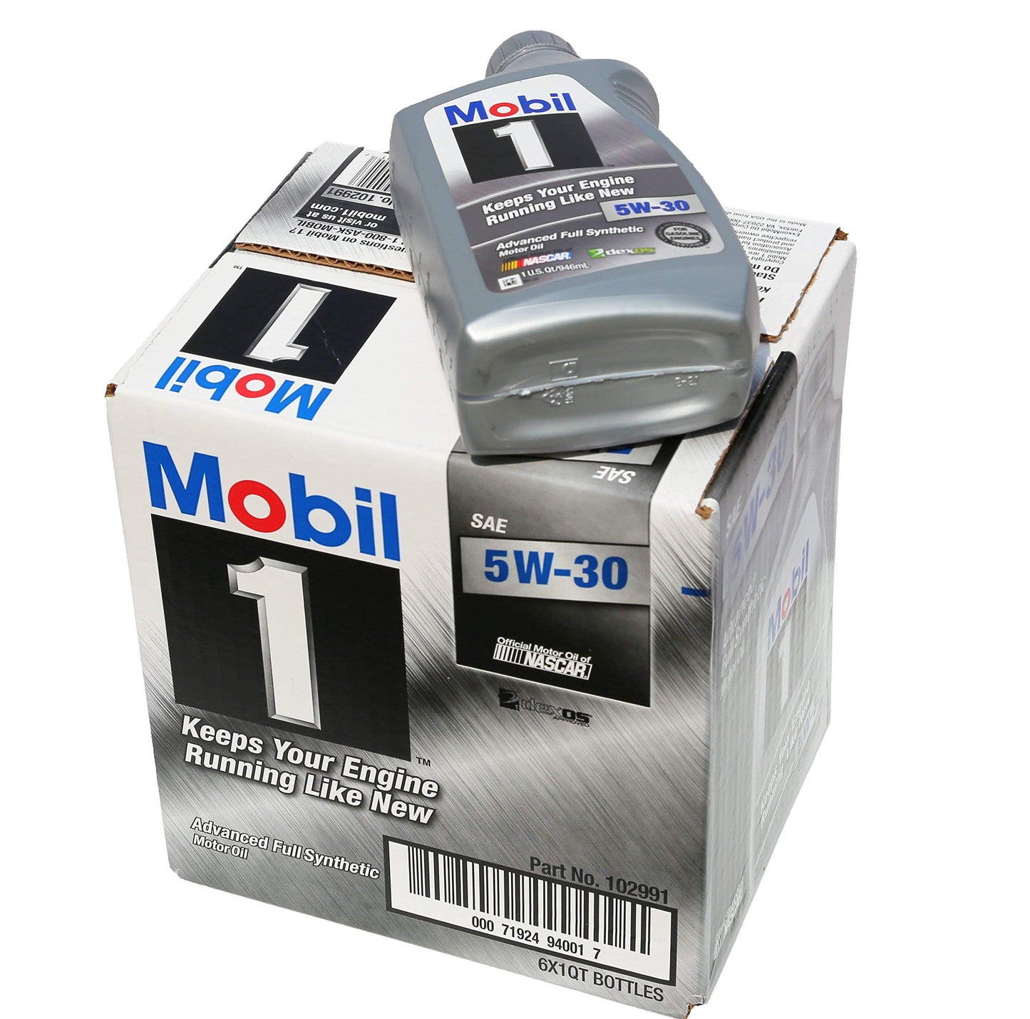 Mobil 1 Advanced Full Synthetic Motor Oil 5W-30, 6-pack of 1 quarts