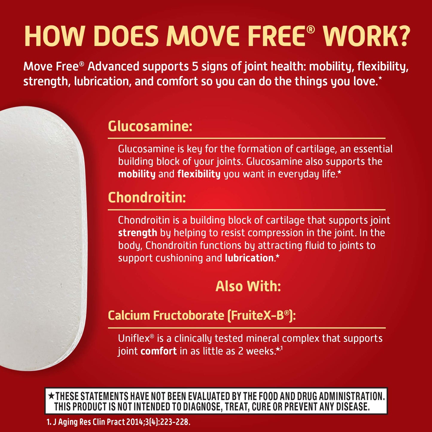 Move Free Advanced, Tablets (200 Count Box) - Joint Health Supplement with Glucosamine and Chondroitin (Pack of 2)