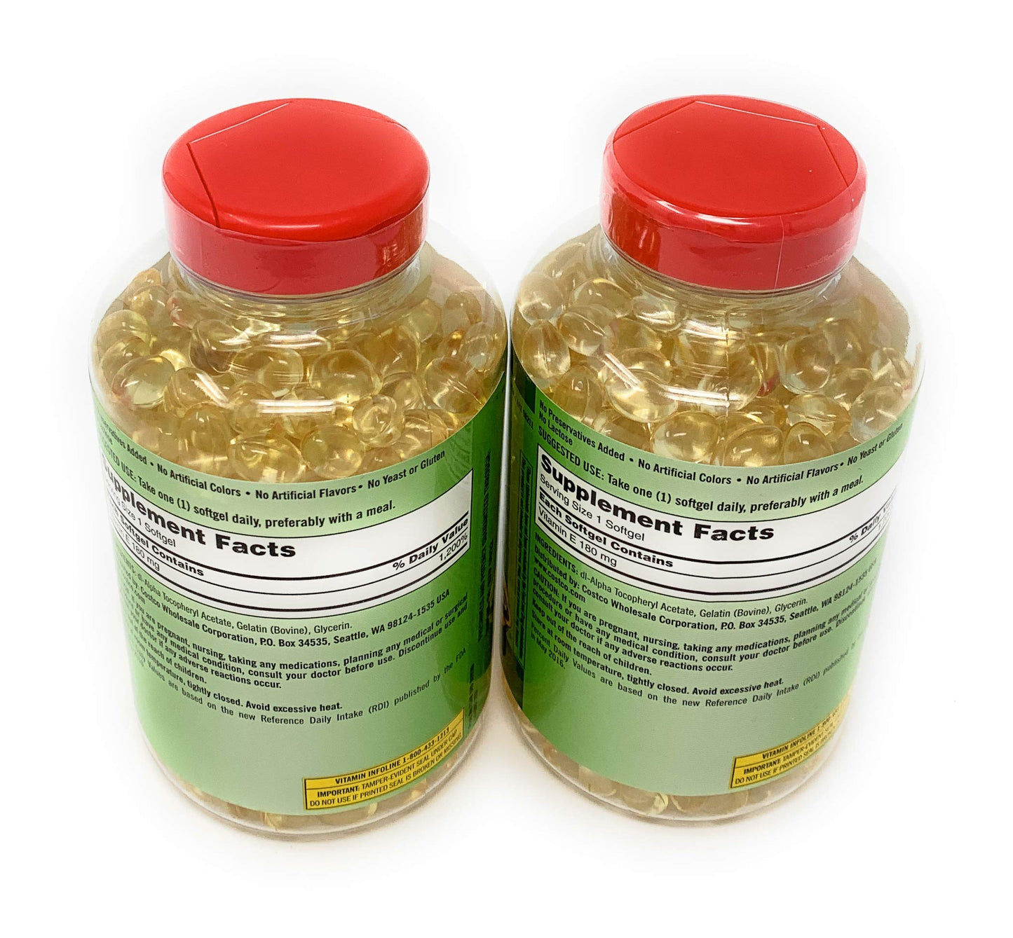 Kirkland Signature, Vitamin E 400 IU brdqt 500 Softgels (Pack of 2)