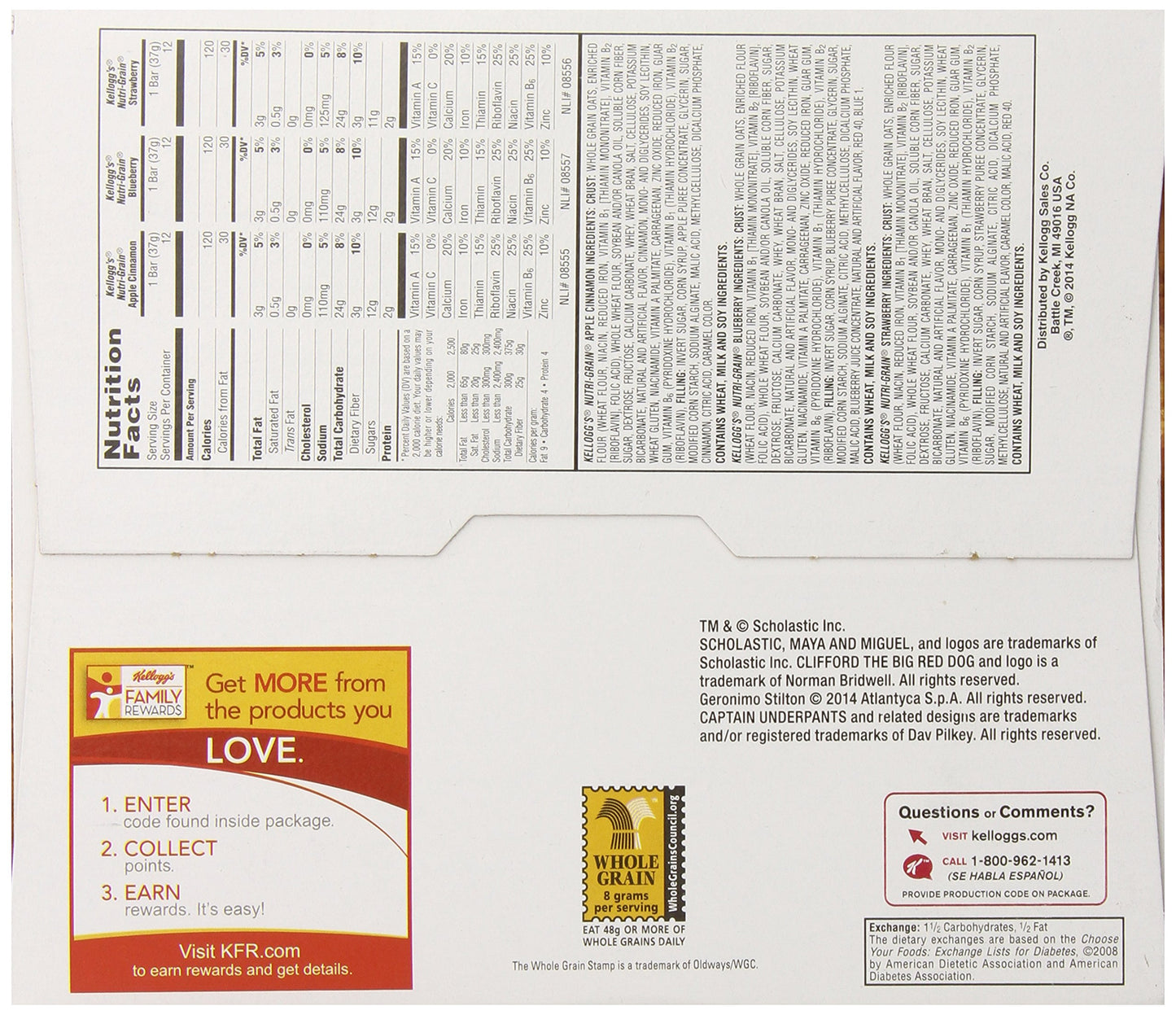 Kellogg's Nutri-Grain Cereal Bars, 36 Count