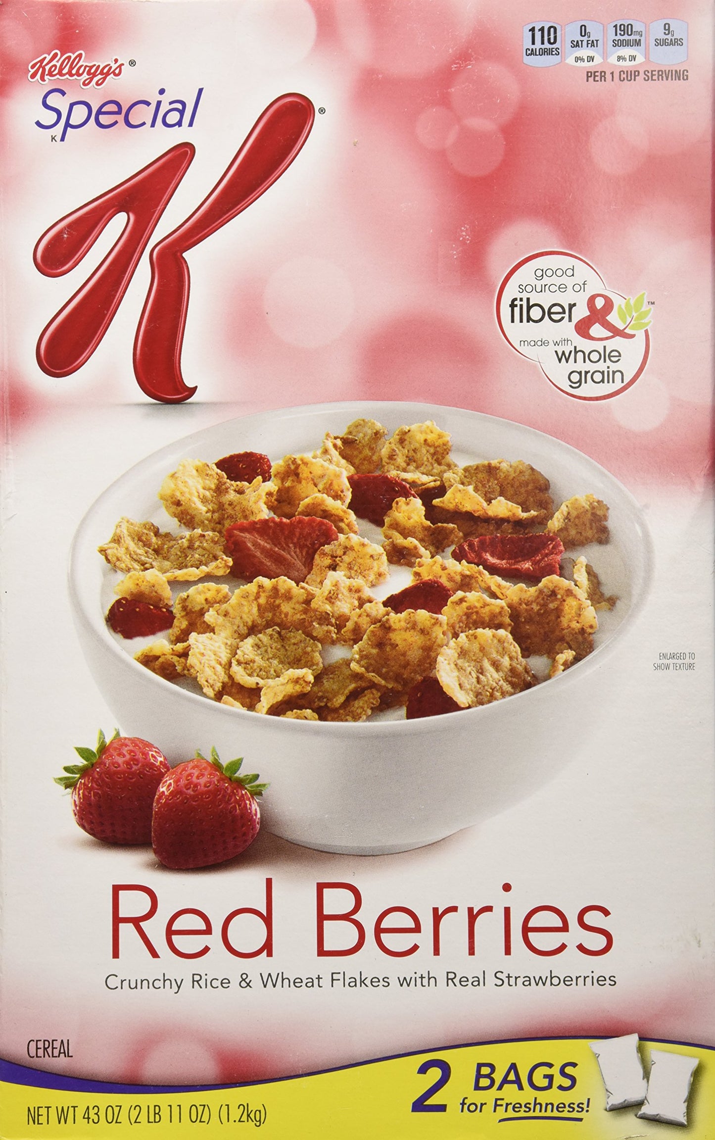 Kellogg's Special K Twin Pack Red Berries, 43 Ounce