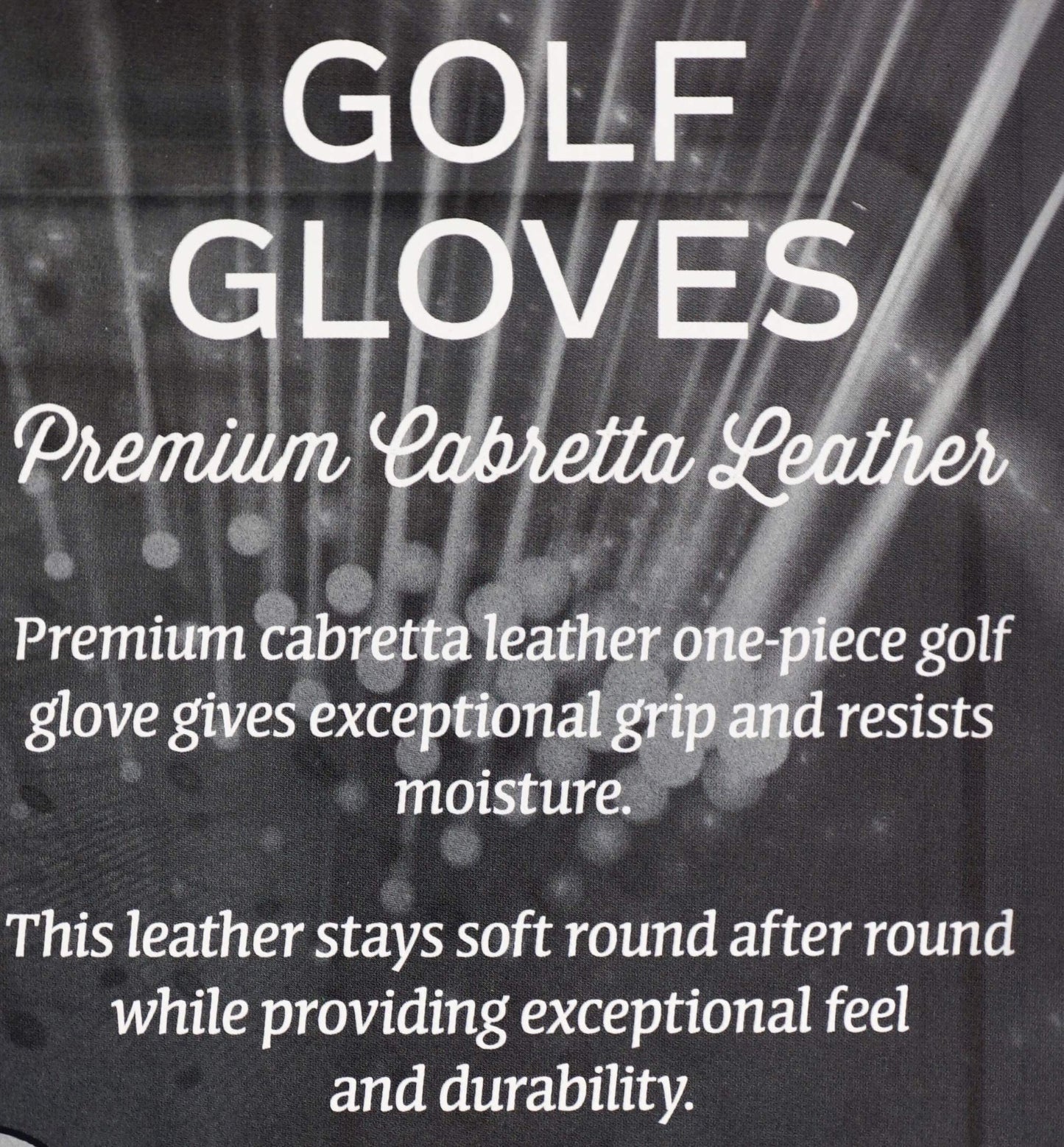 KIRKLAND SIGNATURE Golf Gloves Premium Cabretta Leather, Medium, 4 Pack