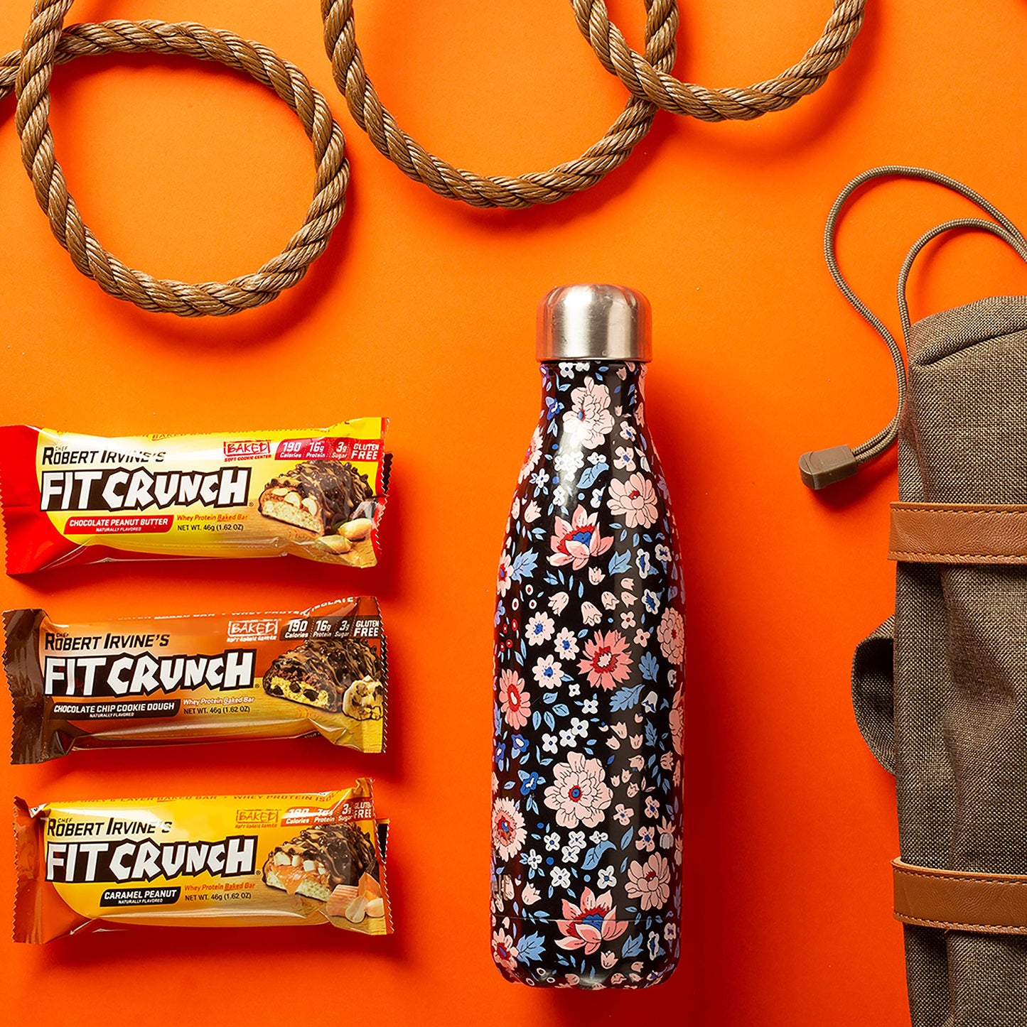 Fit Crunch Chef Robert Irvine's Whey Protein Bars, 18 Count Chocolate Peanut Butter