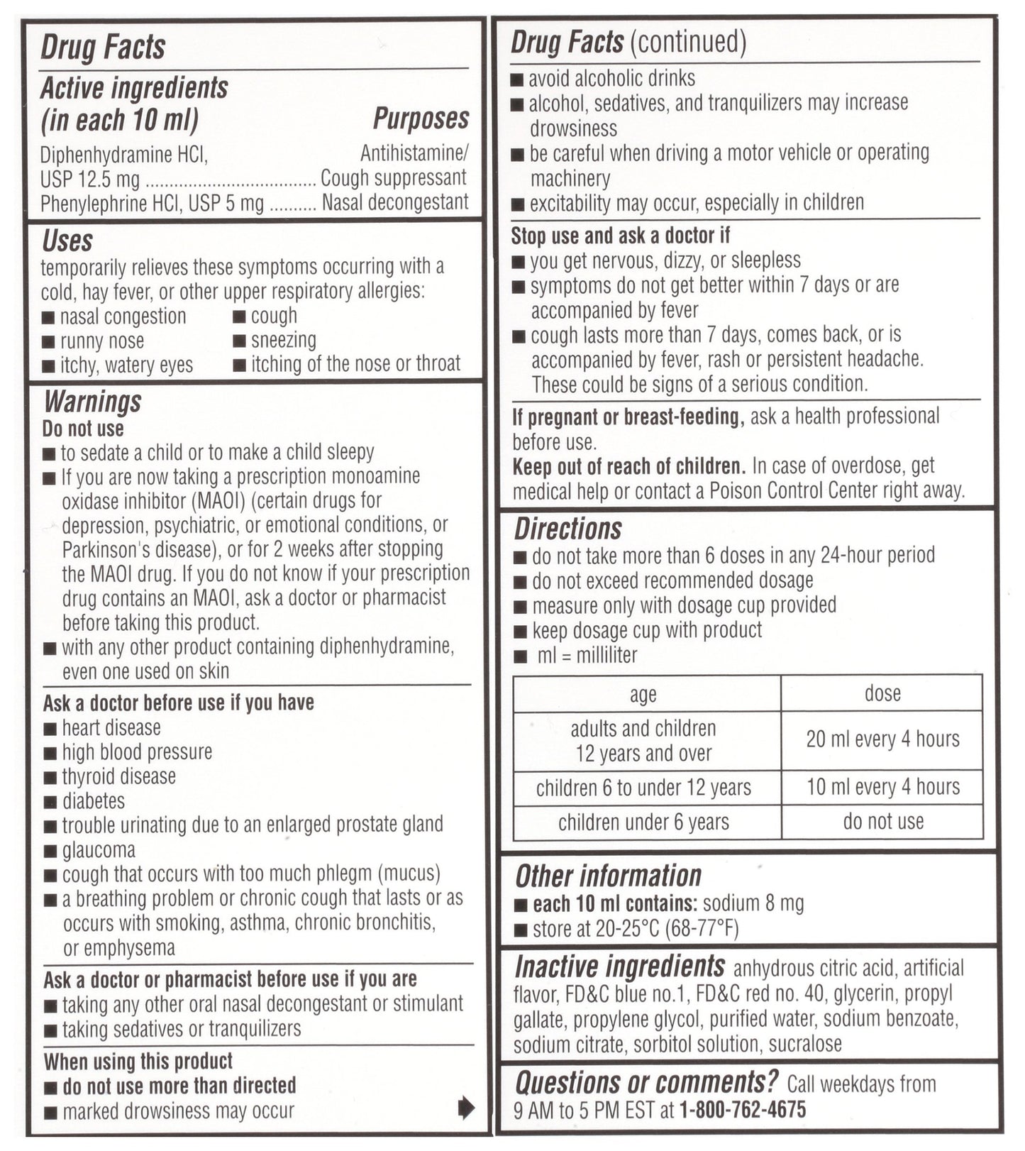 Dimetapp Children's Nighttime Cold & Congestion Antihistamine/Cough Suppressant & Decongestant (Grape Flavor, 4 fl. oz. Bottle, Pack of 3)