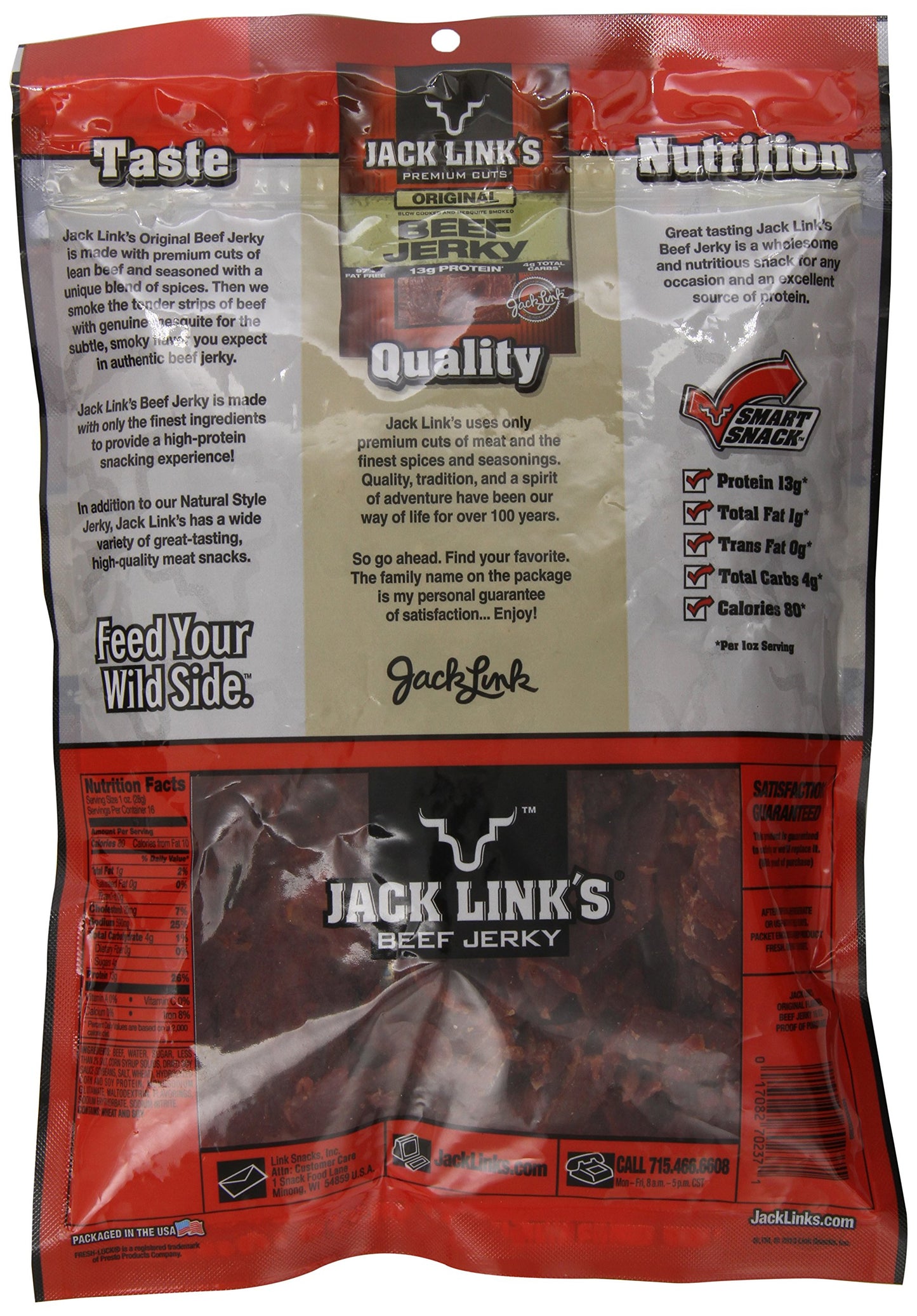 Jack Links Jerky, Original, 16 Ounce