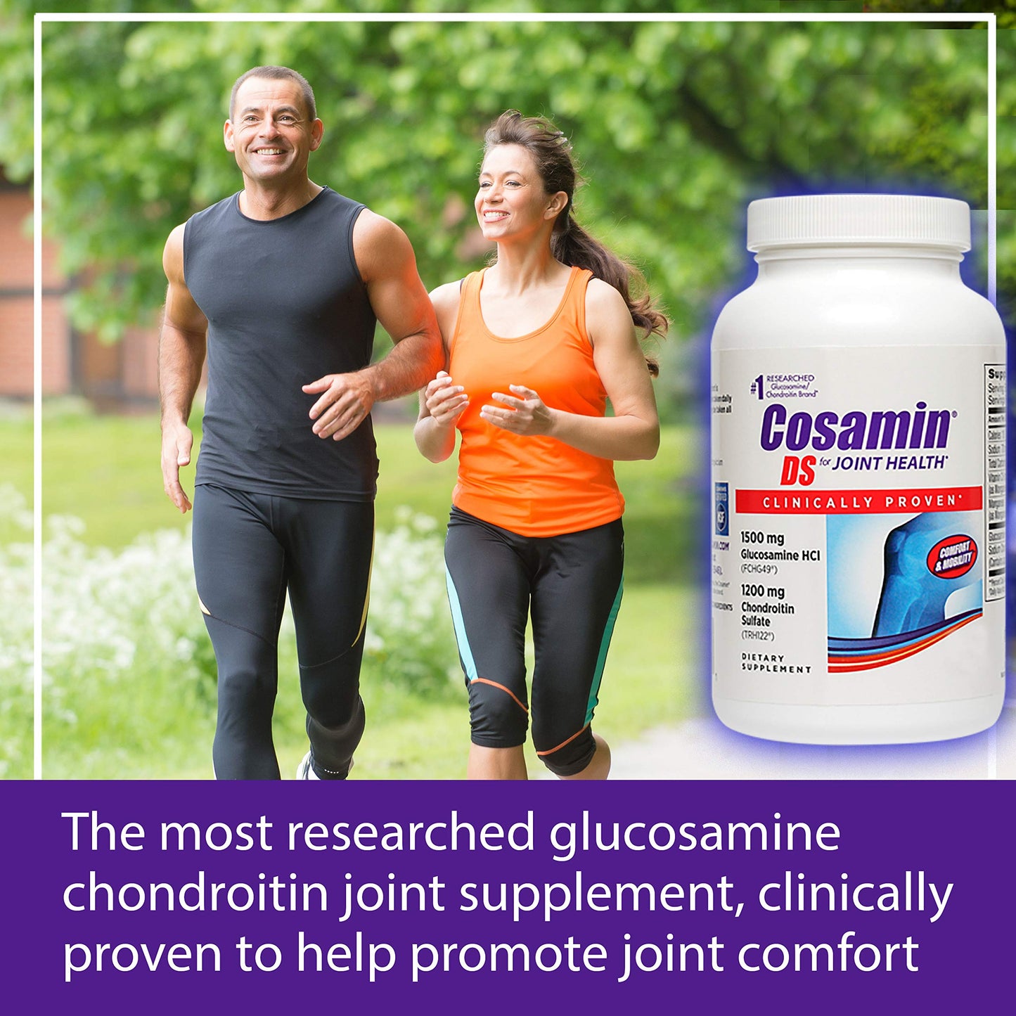 Cosamin DS Nutramax Joint Health Supplement with Glucosamine & Chondroitin for Men�s & Women's Joint Health, 210 Capsules