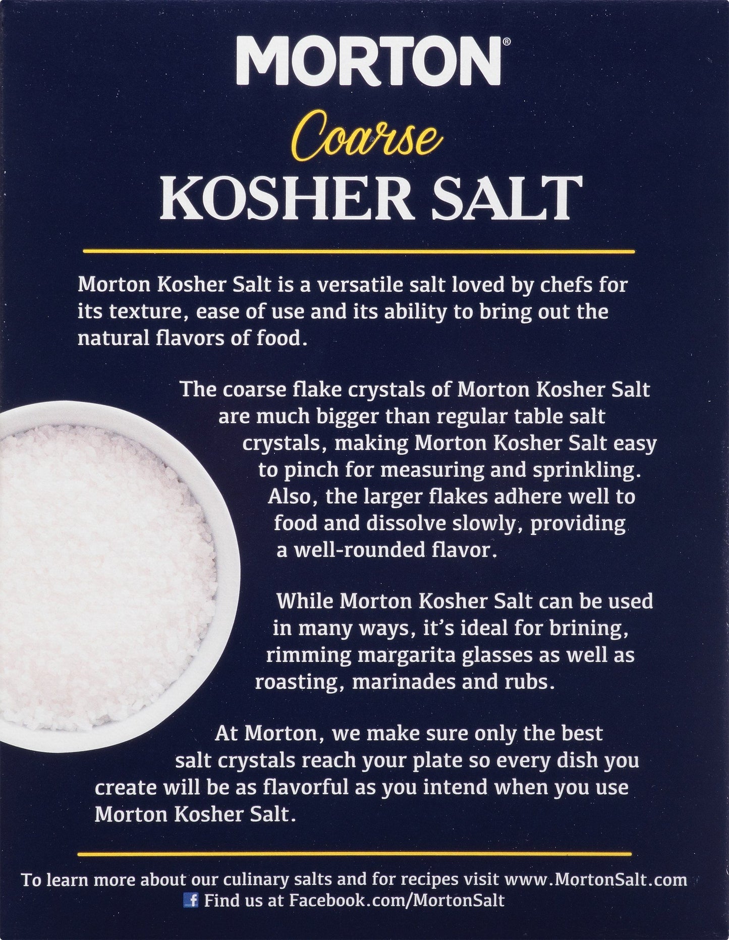 Morton Coarse Kosher Salt, 48.0 OZ