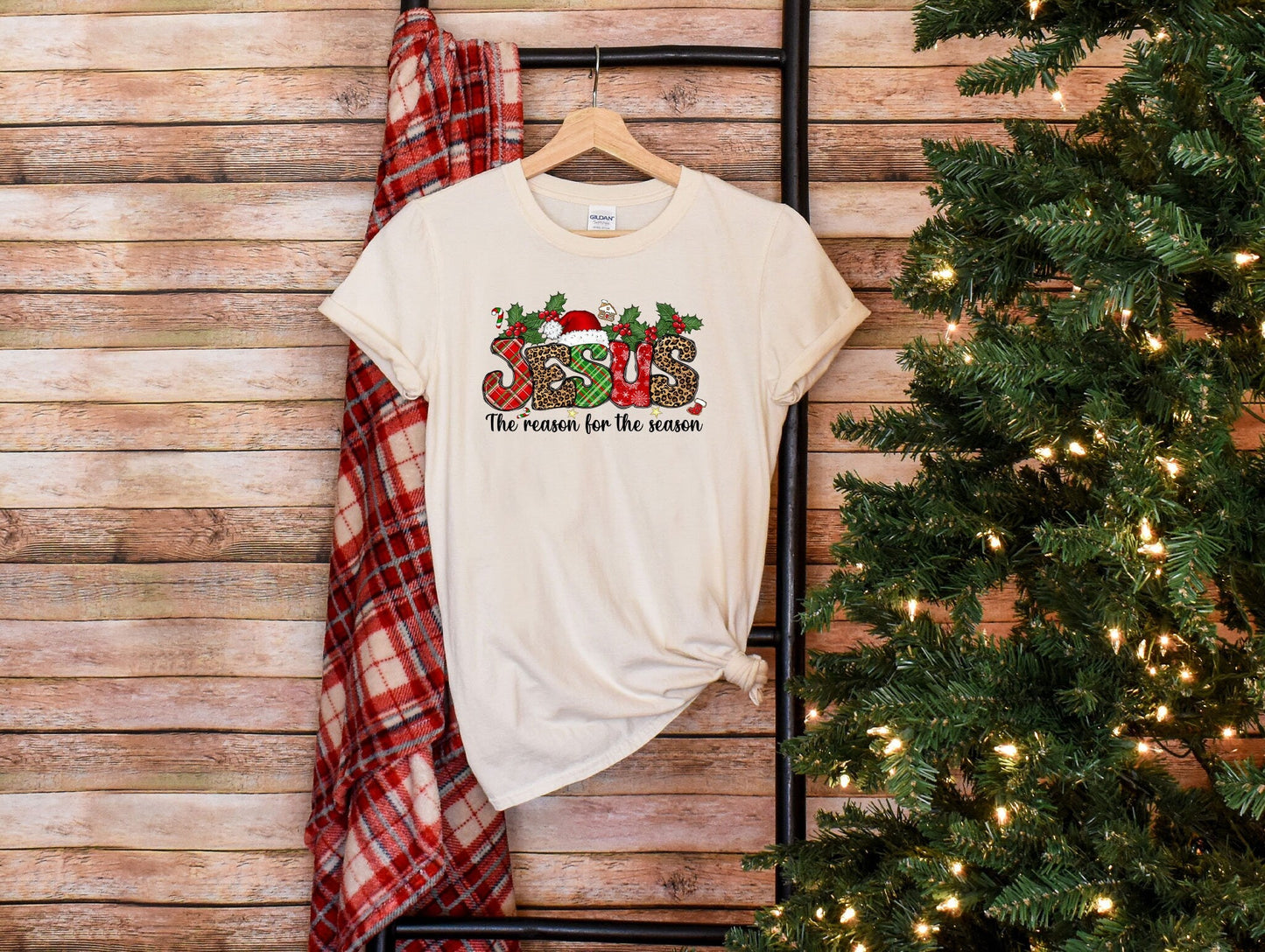 Jesus Is The Reason For The Season Custom T-shirt, Christmas Shirt, Christian Outfit, Religious Gift, Jesus Lover Shirt, Noel Shirt