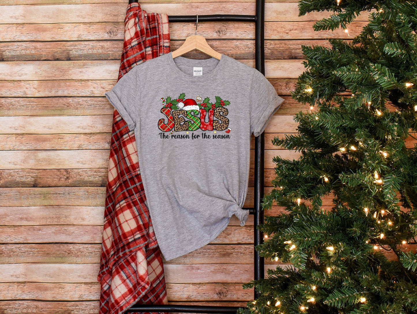 Jesus Is The Reason For The Season Custom T-shirt, Christmas Shirt, Christian Outfit, Religious Gift, Jesus Lover Shirt, Noel Shirt
