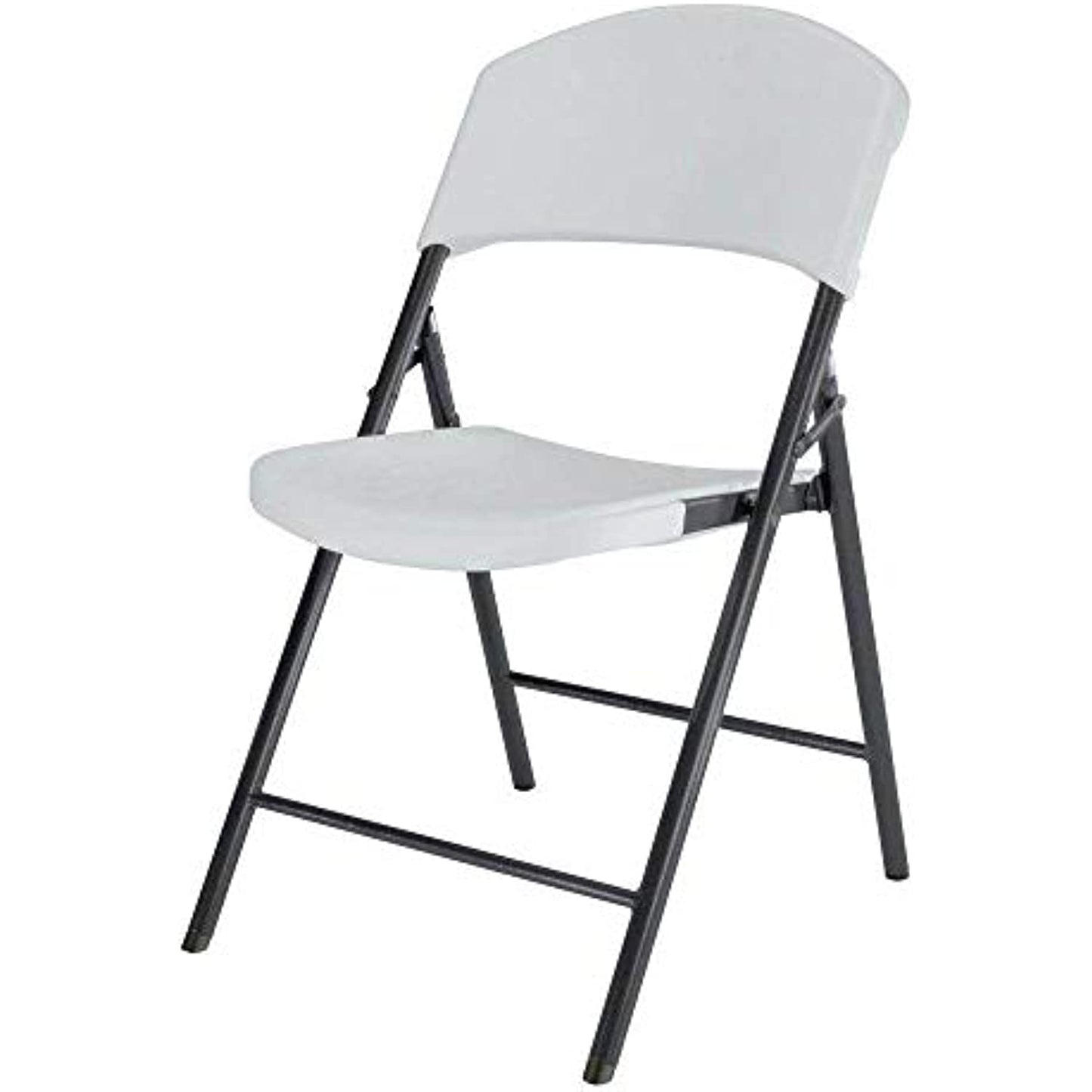 Lifetime Lightweight Indoor Outdoor Plastic Folding Chairs, White (8 Pack)