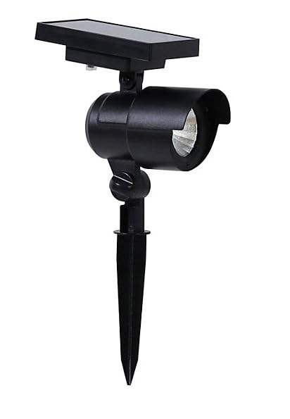 Member's Mark 2-Piece LED Solar Spot Lights - Matte Black