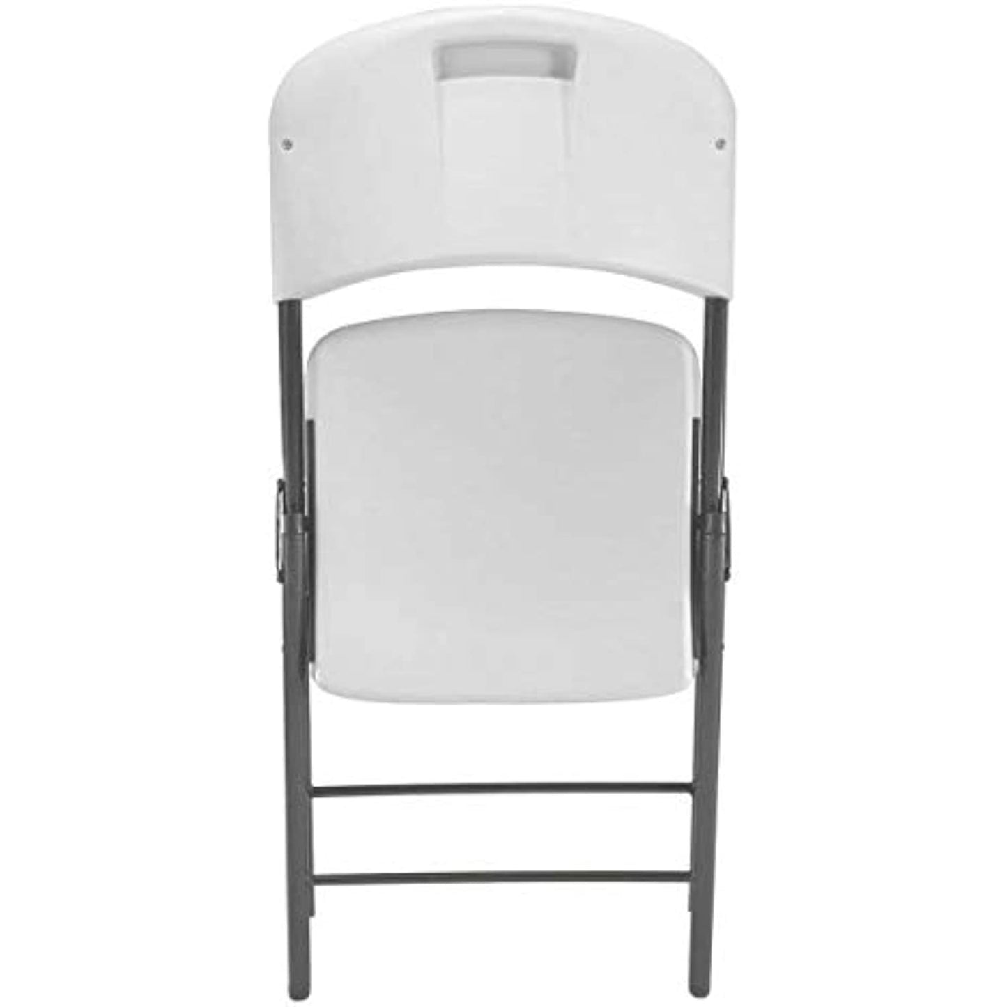 Lifetime Lightweight Indoor Outdoor Plastic Folding Chairs, White (8 Pack)