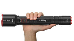7000 Lumen Rechargeable Flashlight Dual Power with USB Ports Adjustable Beam Focus AA Battery Option Aluminum Body 3 Modes for Home Camping Work