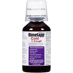 Children’s Dimetapp Cold & Cough (4 fl. oz., Pack of 3, Grape Flavor), Nasal Decongestant, Antihistamine & Cough Suppressant, Alcohol-Free, Ages 6+