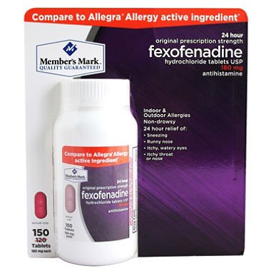 Member's Mark 180 mg Fexofenadine (150 ct.)