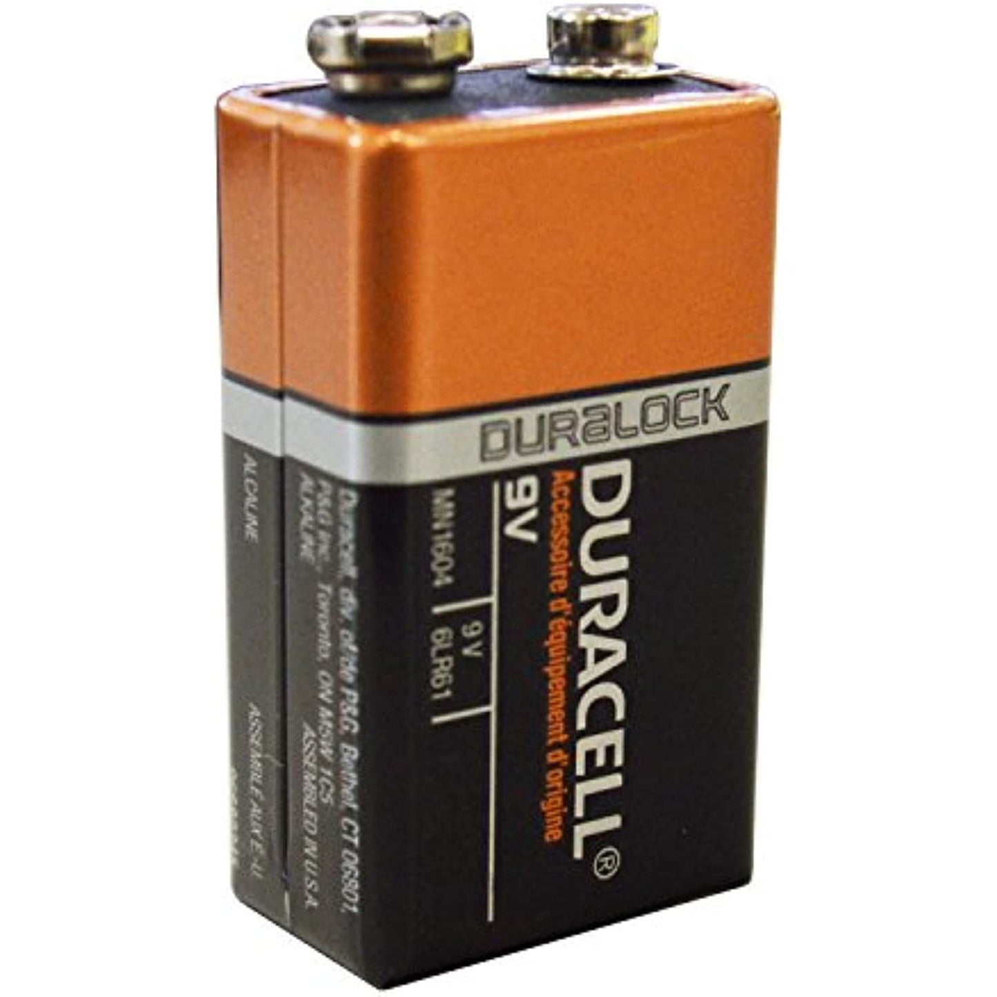 Pack of 80 Duracell Duralock MN1604 9 Volt Alkaline Battery - Bulk Pack