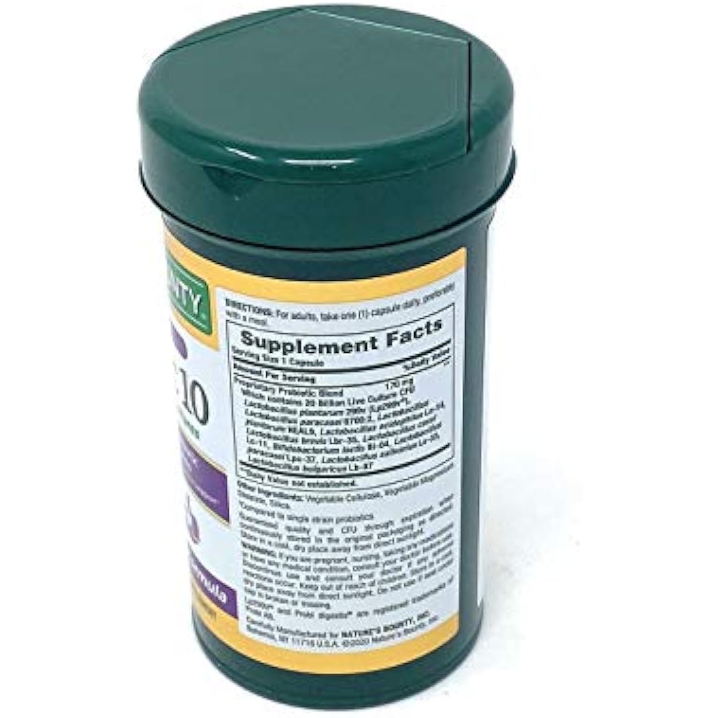 Nature's Bounty Ultra Strength Probiotic 10, 70 Capsules