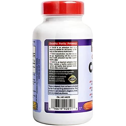 Kir-kland CoQ10 300mg Supports Heart Healthy Supplements,100 Softgels (1 Pack)