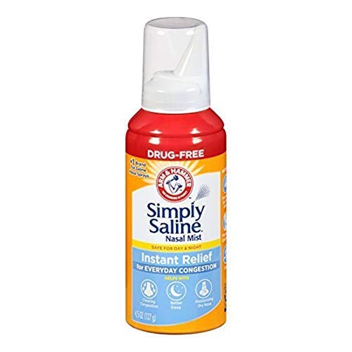 Simply Saline Instant Relief for Everyday Congestion Nasal Mist 4.25 oz (Pack of 3)