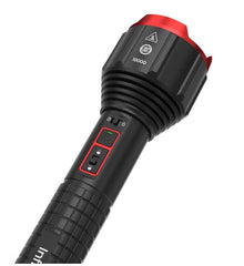 Infinity X1 10,000L Dual Power Rechargeable Flashlight - 10,000 Lumens Ultra-Bright Tactical LED Torch, 6 Light Modes, Power Bank USB-C Port & Powerlock Technology