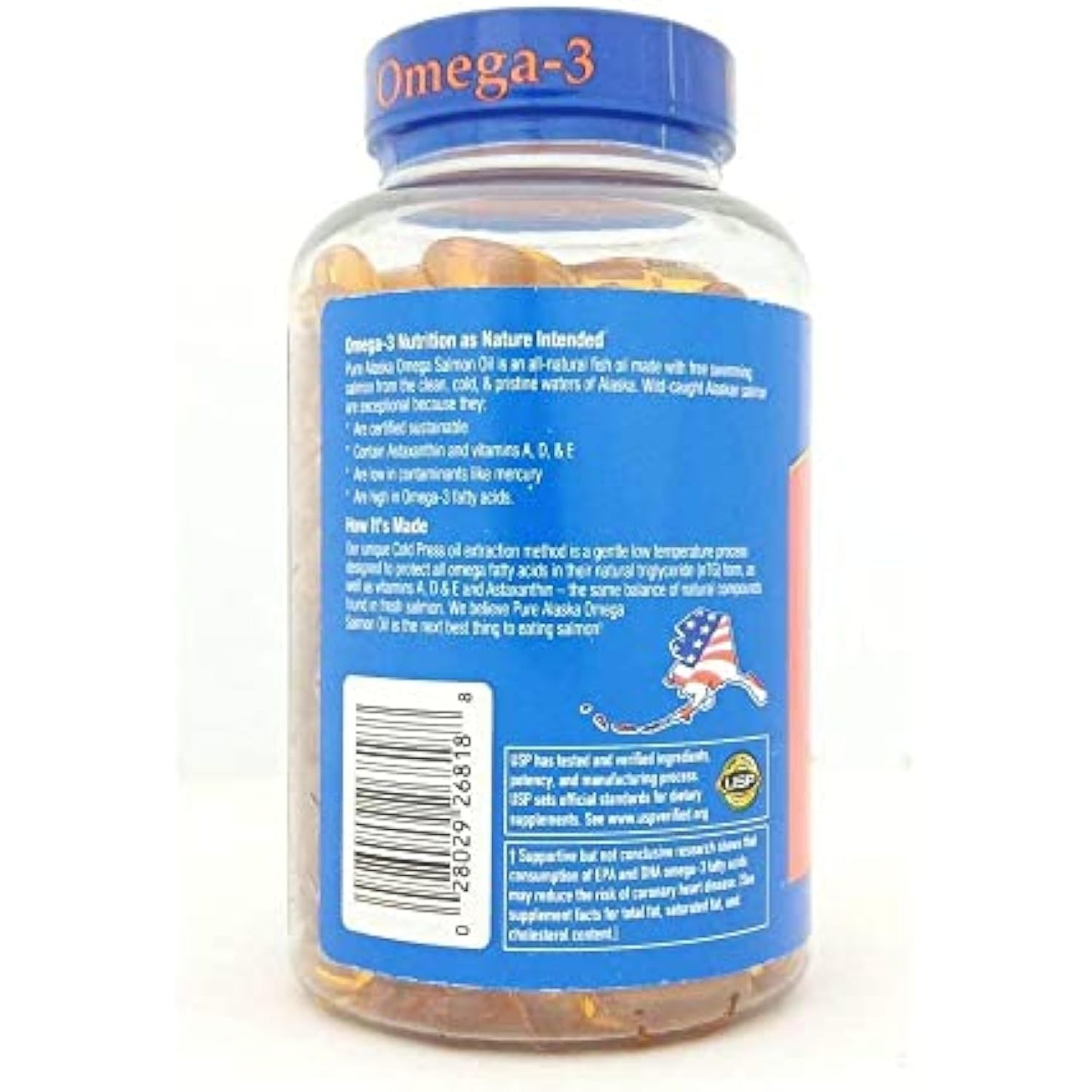 Pure Alaska 1000mg Omega-3 Wild Alaskan Salmon Oil Softgels-210