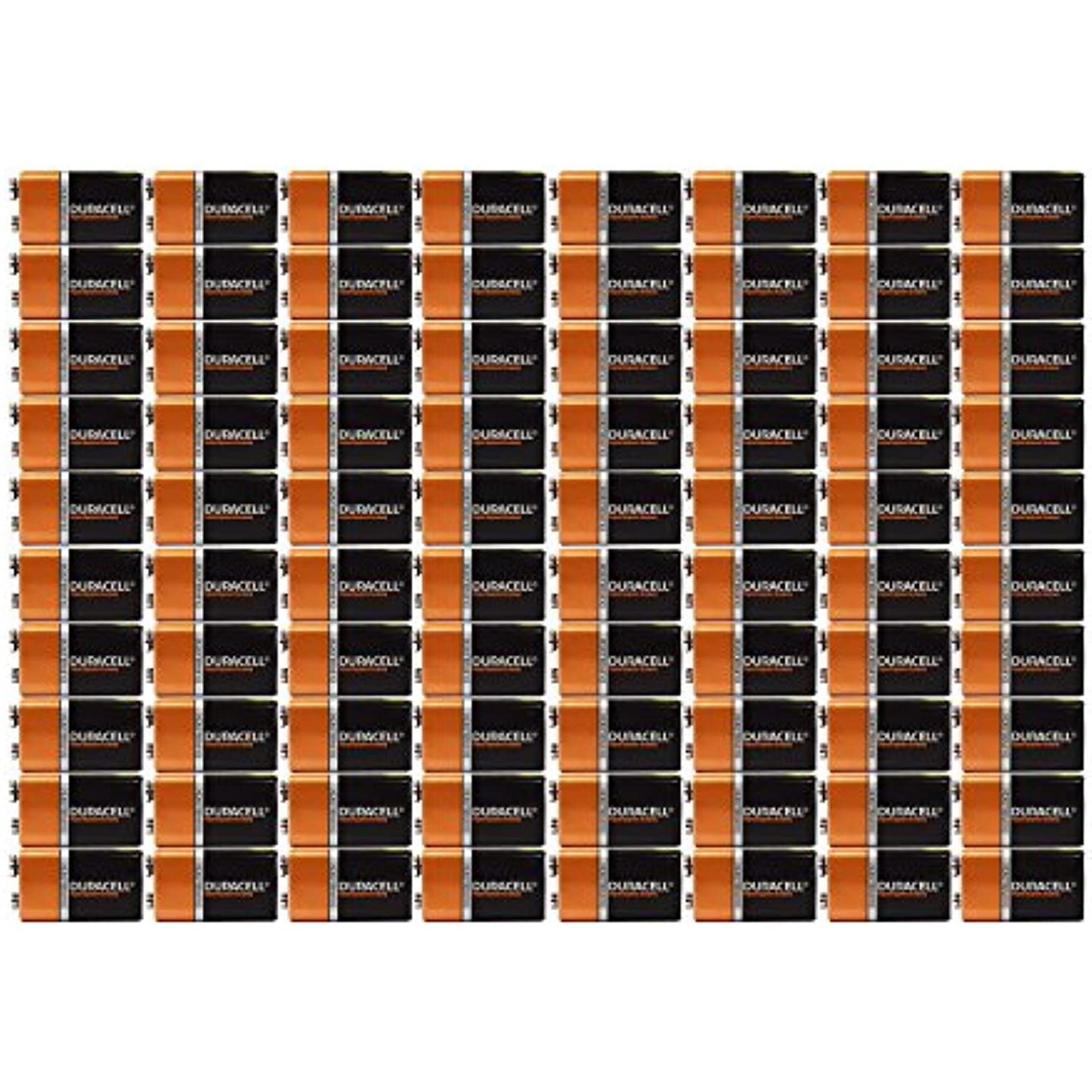 Pack of 80 Duracell Duralock MN1604 9 Volt Alkaline Battery - Bulk Pack