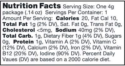 Ocean's Halo Seaweed Snacks (Maui Onion) 1 case of 12 units