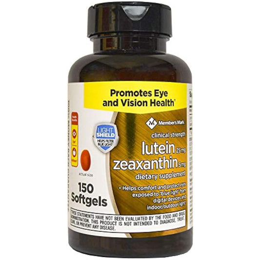Members Mark Lutein 25mg Zeaxanthin 5mg (150 Count)