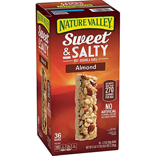 Nature Valley Sweet and Salty Nut Almond Granola Bars, 36 Count