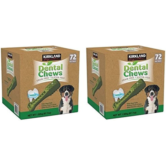 Kirkland Signature Dental Chews Dog Treats, 144 Count