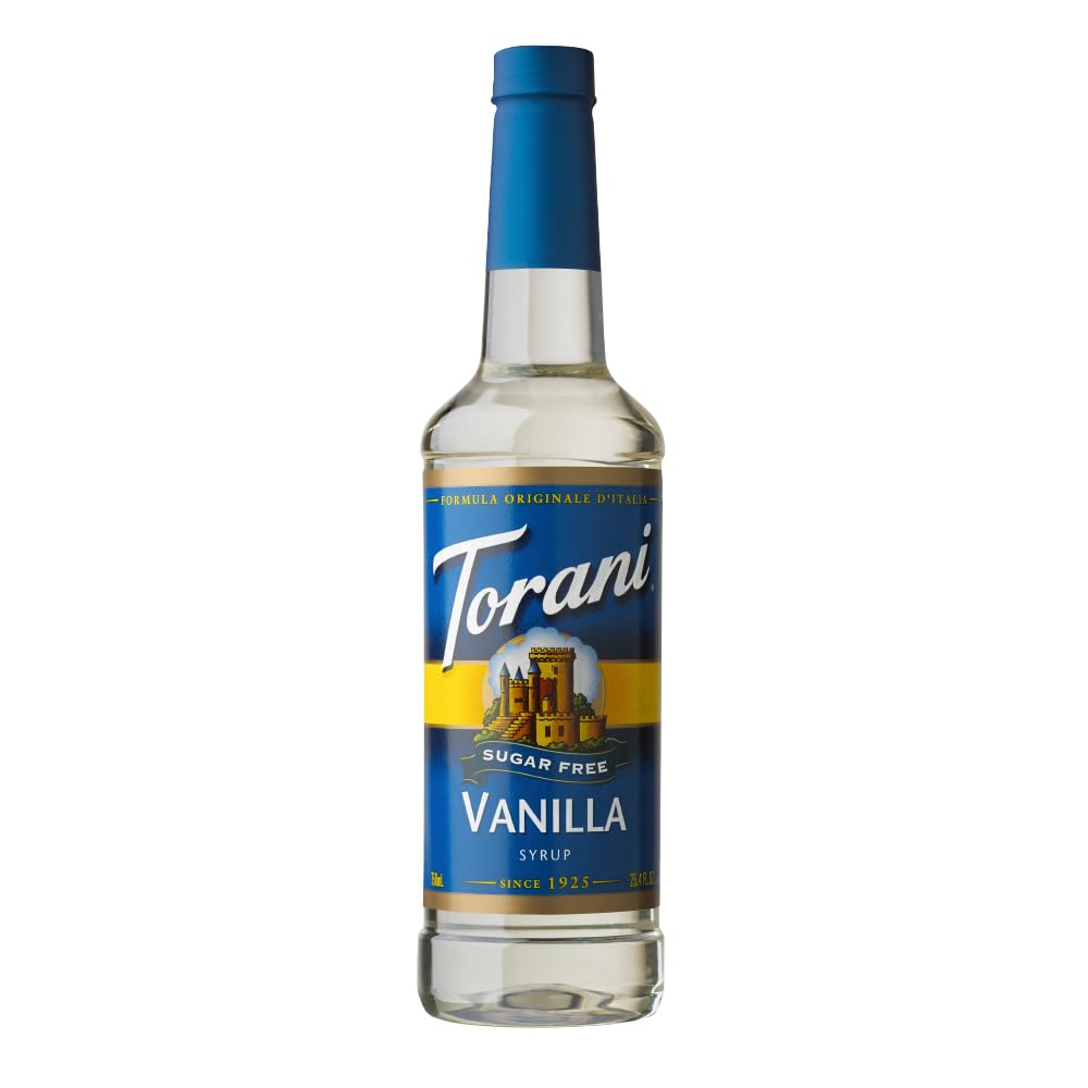 Torani Sugar Free Syrup, Vanilla, 25.4 Ounce (Pack of 1)