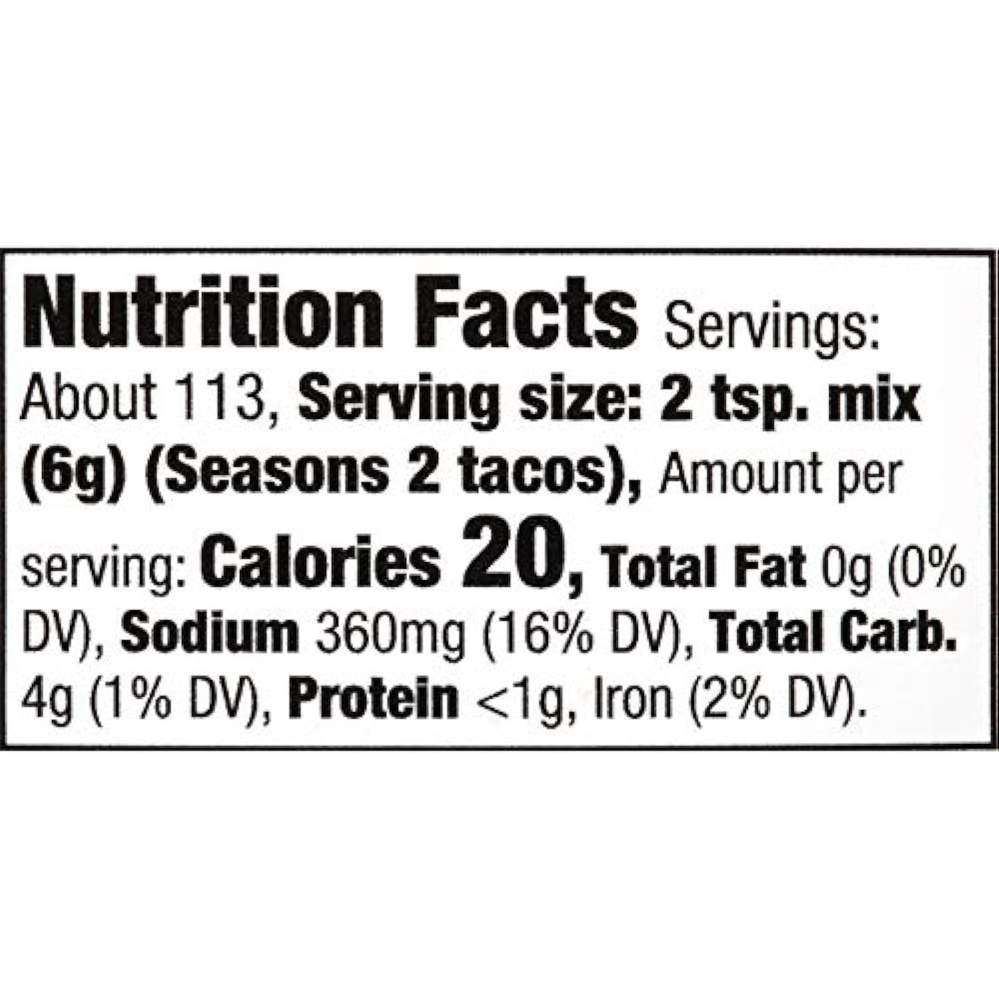 McCormick Premium Taco Seasoning Mix, 24 oz