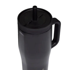 Corkcicle Leakproof Hydration Set, 2-Pack Go Cup XL (30oz) and Cruiser (22oz) Insulated Tumblers with Straws Black/Teal