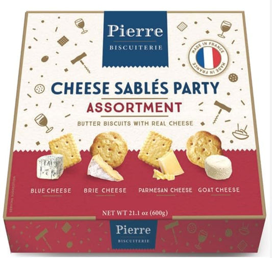 Pierre Biscuiterie Cheese Sables Party Assortment 21.16 Ounces