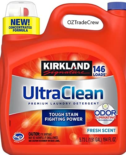 Kirkland Signature Ultra Clean HE Liquid Laundry Detergent, 146 Loads, 194 fl oz