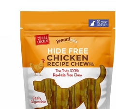Rewardables Chicken Dog Chews, Rawhide-Free Dental Treats, 10pk 7" 2.4lb