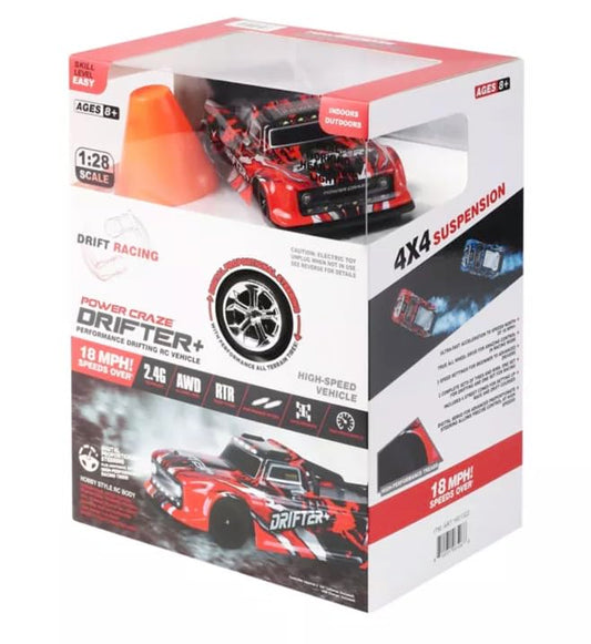 Power Craze Drifter+ RC Ultra-Fast Acceleration with Top Speed Over 18 MPH