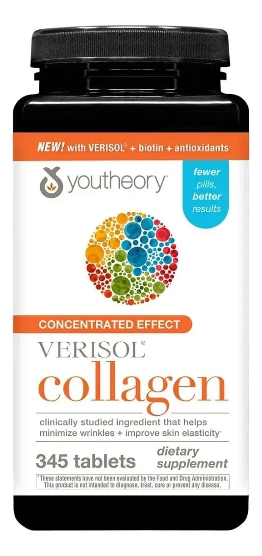 Youtheory Concentrated Collagen with Verisol, 345 Count